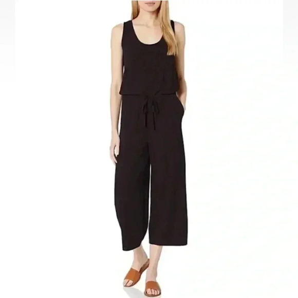 Michael Stars Nicolette Cropped Wide Leg Tie-waist Jumpsuit Romper | Size XS - Picture 1 of 6